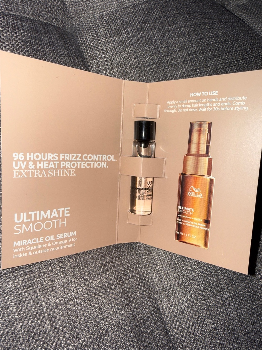 5/$25 Wella ultimate smooth miracle oil serum deluxe travel size